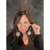 Boucles Oreilles romane transparent