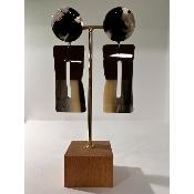 Boucles Oreilles Sabine marron