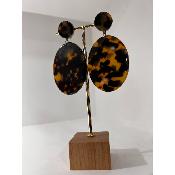 Boucles Oreilles Alicia Acétate miel