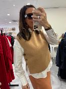 Pull sans manches camel OSCAR