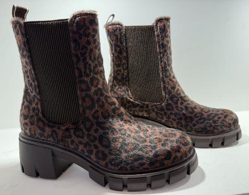 Bottines chelsea léopard HERINE BT2815 VW