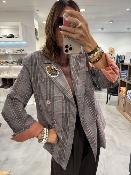 Veste Blazer oversize à carreaux rose J720237355 IMPERIAL
