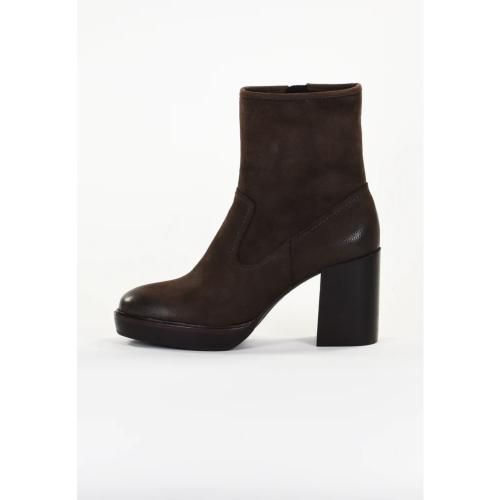 Bottines cuir à talons Irene marron