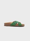 Sandales vertes cuir WSU002 NiceThings