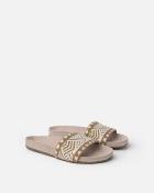 Sandales plates BAY1S taupe BIBA