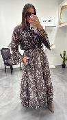 Blouse fleurie transparente KXCS1189 KKS