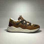 Baskets camel léopard KAZZY 444177