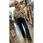Pantalon fluide noir Jonn