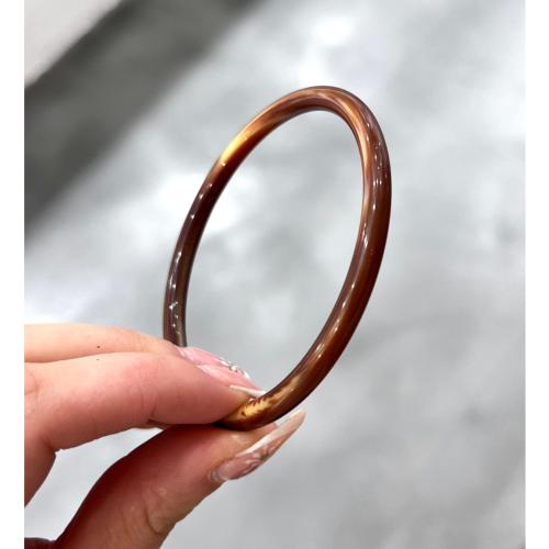 Bracelet mini jonc marron