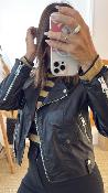Perfecto en cuir Noir V3025830 IMPERIAL