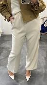 Pantalon fluide écru PICASSO G&M