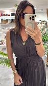 Robe longue anthracite REGIS G&M