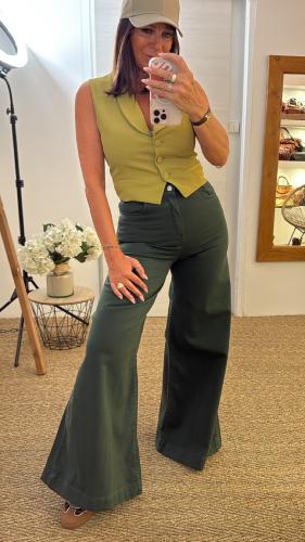 Jeans vert MRK656 MR