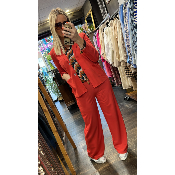 Pantalon fluide corail Julien
