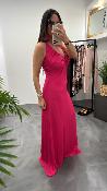 Robe longue rose fuxia M2379A MR