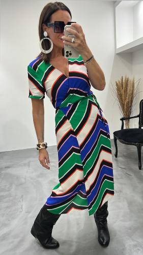 Robe à rayures colorées RITA