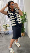 Jupe marine LEONTINE