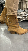 Bottines cuir à talons camel GR4896