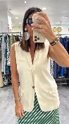 Veste sans manches beige VIDAS LPE