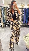 Veste Blazer fluide beige et noir 52036259 MM