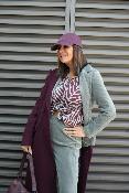 Veste Blazer velours côtelé vert aqua WJV025 NT