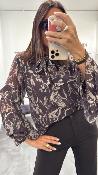Blouse fleurie transparente KXCS1189 KKS