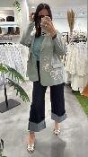 Jean large à revers brut P177W124 DIXIE 