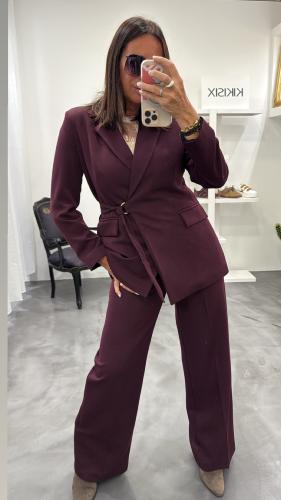 Ensemble tailleur bordeaux 52332569 MM