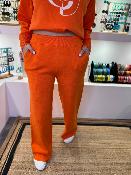 Pantalon en maille orange ANNIE GERTRUDE 