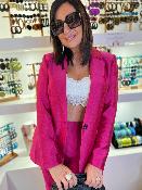Veste blazer rose satin Jacinta 30407113