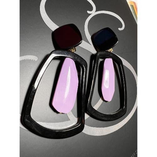 Boucles Oreilles Jane Noir