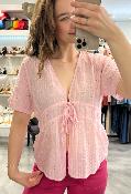 Top ajouré rose TIARA LPE