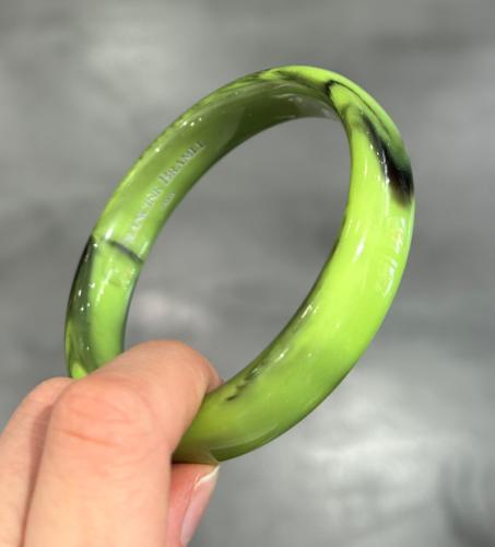 Bracelet jonc vert noir