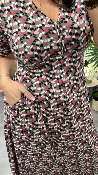 Robe longue à imprimés Megan vert 443076 WHITE STUFF 
