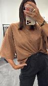 Sweat-shirt pailleté cognac TV58KDY IMPERIAL  