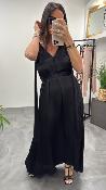 Robe longue noire  M2397A MR