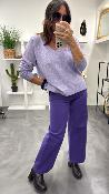 Pull col V parme MANTIA LPE