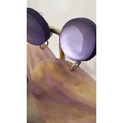 Boucles Oreilles violet Rainbow