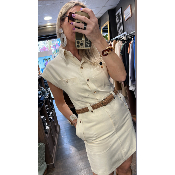 Robe courte écru Will
