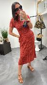 Robe longue à imprimés Ellie rouge 442731 WHITE STUFF 