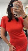 Robe longue rouge PEACE G&M