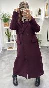 Manteau long Bordeaux R36Y0162 Souvenir