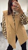 Veste Blazer sans manches Camel LAFOJGH DIXIE