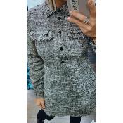 Robe grise tweed Paulette