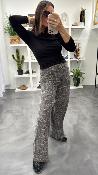 Pantalon à motifs léopard SOCCA G&M