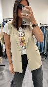 Blazer sans manches beige KXGL0274 KKS