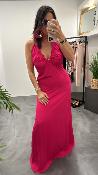 Robe longue rose fuxia M2379A MR