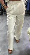 Pantalon tailleur à plis beige PETER G&M
