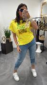 Sweat fin jaune SANDY MHJ