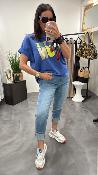 Sweat fin bleu MILA MHJ